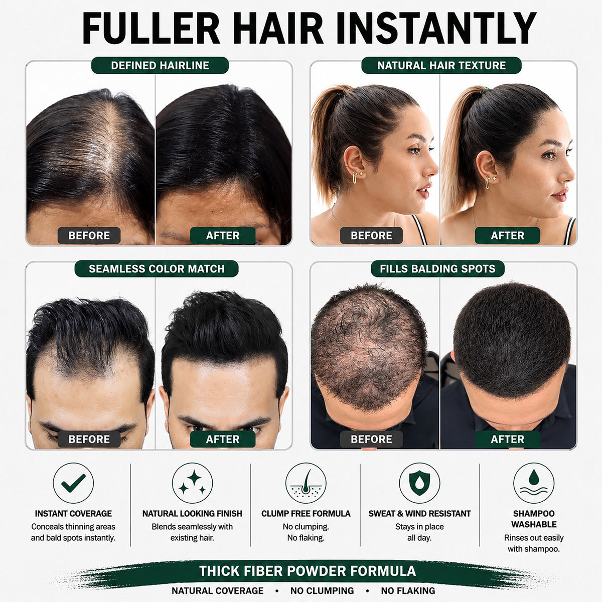 Hair Fibers 56g - Single Bottle